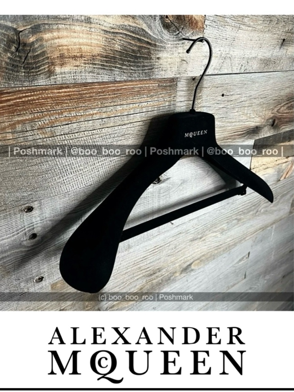 McQueen Black Felt Jacket/Coat Hanger, large, 💯Authentic Alexander McQueen